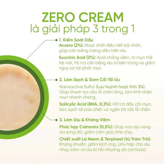 Zero Cream Kem chấm mụn hiệu quả Mydaybe