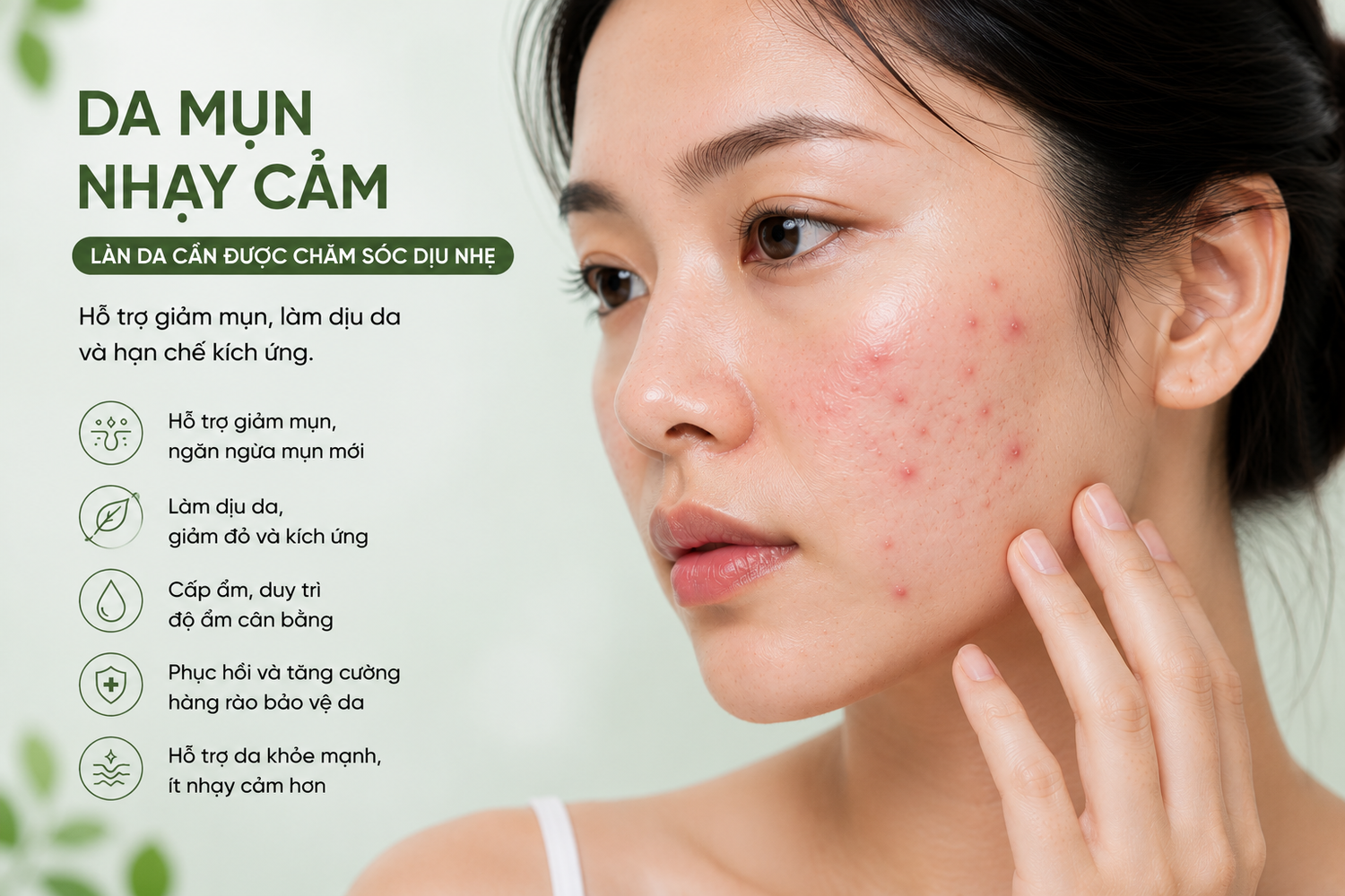 Da mụn nhạy cảm