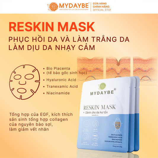 Mặt nạ RESKIN MASK_HA, Niacinamide, BIO Placenta
