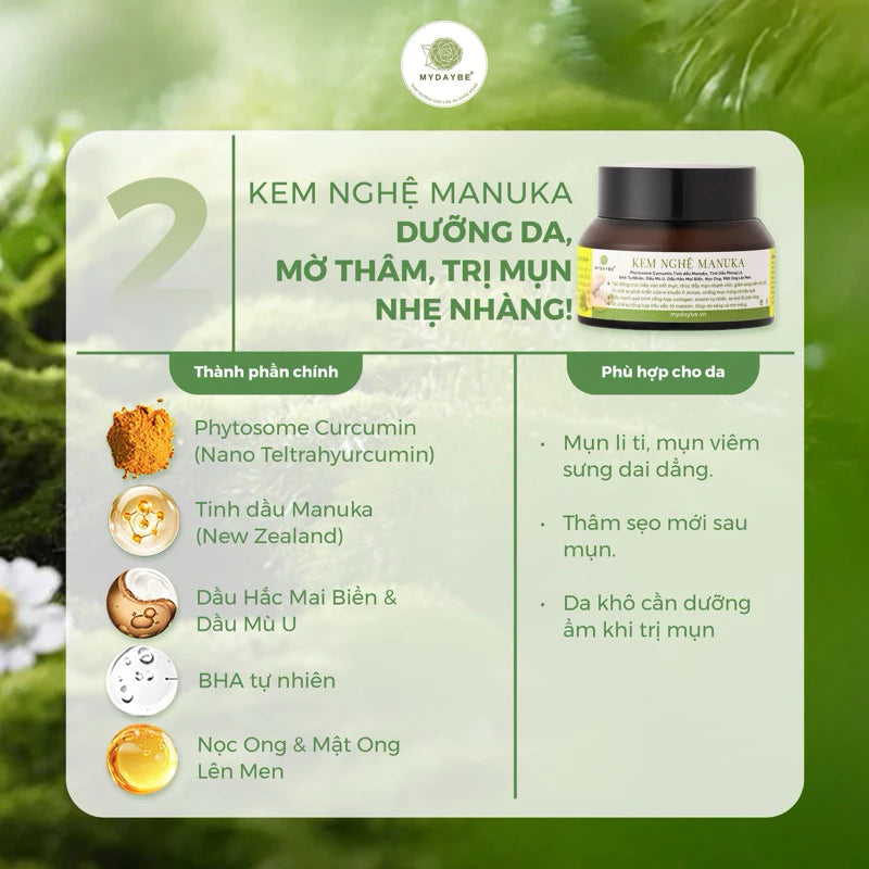 Kem Nghệ Manuka Mydaybe 32g