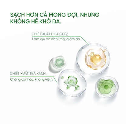 Nước Tẩy Trang MILD Làm sạch da và dưỡng ẩm, ngăn ngừa mụn, giúp sáng da