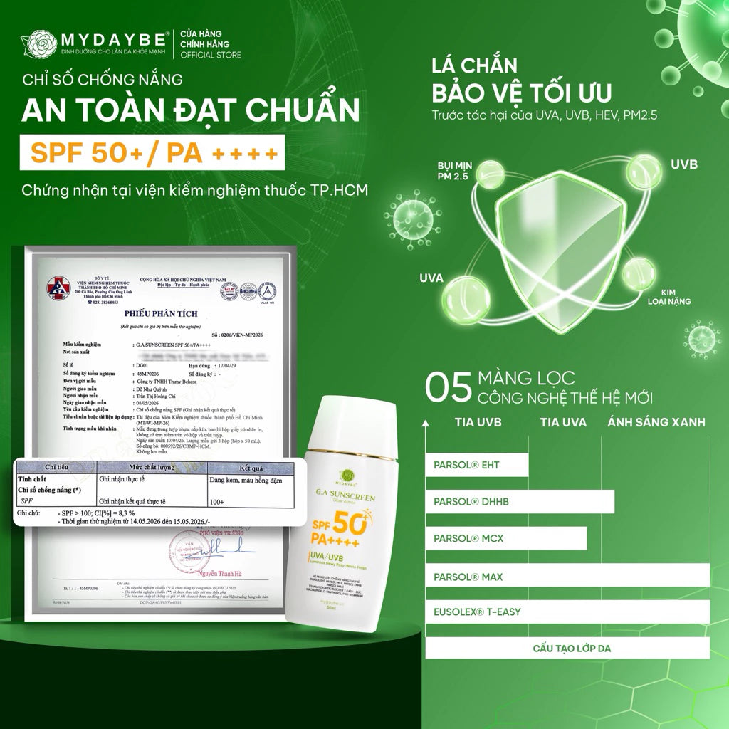 Kem chống nắng G.A Sunscreen Mydaybe_SPF 50+ PA++++