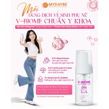 V-Biome Dung Dịch Vệ Sinh Phụ Nữ Dạng Bọt 100ml