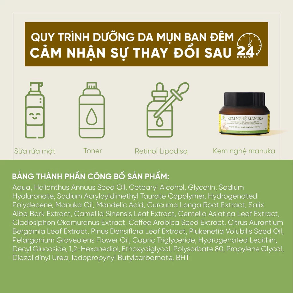 Kem Nghệ Manuka Mydaybe 32g