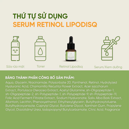 Retinol Lipodisq 15gr Mydaybe căng bóng làn da rạng rỡ