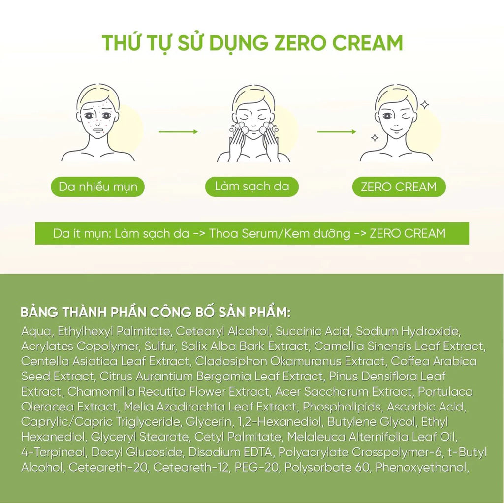 Zero Cream Kem chấm mụn hiệu quả Mydaybe
