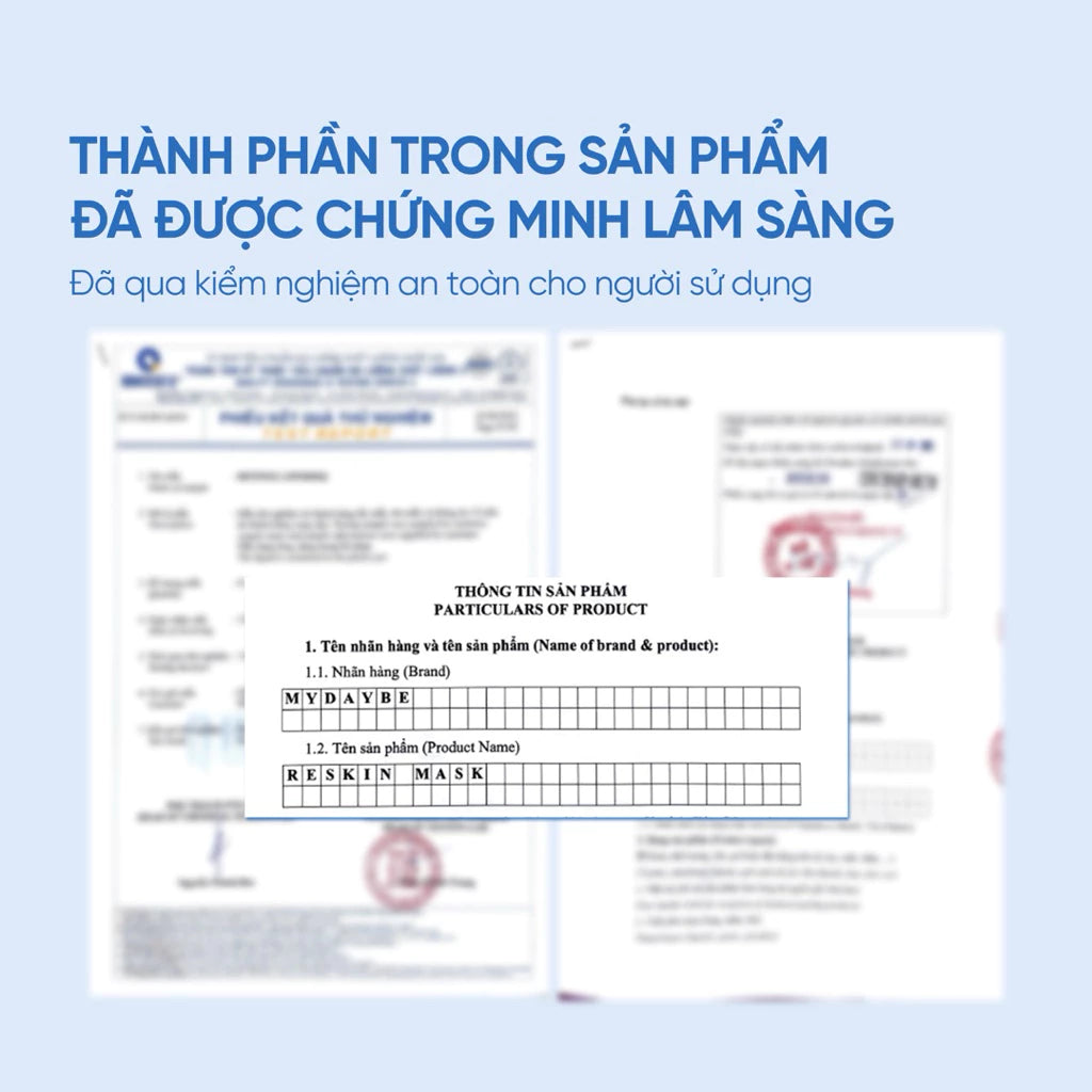 Mặt nạ RESKIN MASK_HA, Niacinamide, BIO Placenta